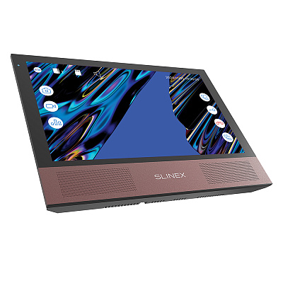 картинка Slinex Sonik-10  цвет черный. 10" AHD Домофон с сенсорным экраном, динамиками и сменными панелями от компании Intant